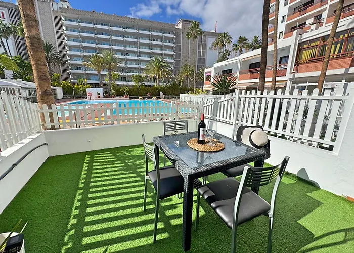 Tropical Terraza A La Piscina דירה פלאייה דל אינגלז